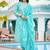 Ethnic Motifs Printed Regular Mirror Work Kurta with Trouser & Dupatta