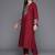 Ethnic Motifs Embroidered Regular Sequinned Kurta with Trousers & With Dupatta