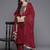 Ethnic Motifs Embroidered Regular Sequinned Kurta with Trousers & With Dupatta