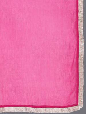 Ethnic Motifs Embroidered Regular Kurta with Trousers & With Dupatta 4