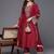 Ethnic Motifs Embroidered Regular Kurta with Trousers & With Dupatta