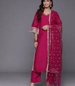 Women Regular Gotta Patti Kurta with Trousers & With Dupatta