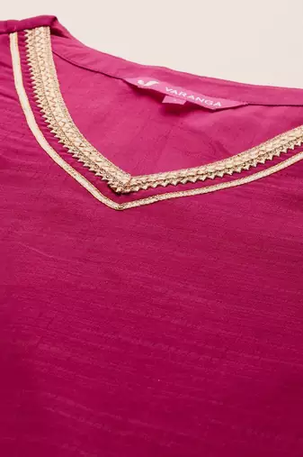 Women Regular Gotta Patti Kurta with Trousers & With Dupatta