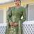 Floral Regular Pure Silk Kurta with Trouser & Dupatta