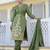 Floral Regular Pure Silk Kurta with Trouser & Dupatta