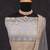 Grey embroidered net semi-stitched anarkali suit