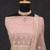 Lavender embroidered net semi-stitched anarkali suit