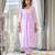 Women Floral Embroidered Empire Thread Work Pure Cotton Kurta with Trousers & With Dupatta