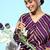 Women Striped Tie-Up Neck Pure Cotton Kurta with Trousers