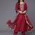 Floral Embroidered Zari Kurta with Trousers & Dupatta