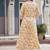 Floral Printed Pure Cotton Empire Anarkali Kurta With Trouser & Dupatta