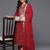 Women Floral Embroidered Regular Kurta with Trousers & With Dupatta