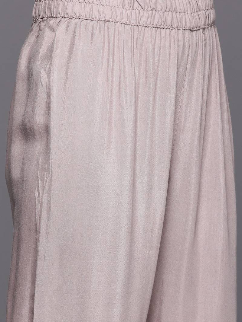 Women Floral Embroidered Regular Sequinned Kurta with Trousers & With Dupatta