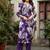 Floral Printed Sequin & Pearl Embroidered Straight Kurta With Trouser & Dupatta