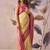 Baige tusser silk festival wear saree