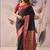 Black tusser silk festival wear saree