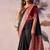 Black tusser silk festival wear saree