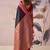 Black tusser silk festival wear saree