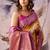 Mustard tusser silk festival wear saree