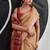 Peach soft modal cotton saree with woven pallu saree