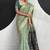 Pista soft modal cotton saree with woven pallu saree