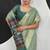 Pista soft modal cotton saree with woven pallu saree