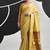 Yellow soft modal cotton saree with woven pallu saree