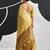 Yellow soft modal cotton saree with woven pallu saree