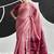 Baby pink soft modal cotton saree with woven pallu saree