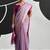 Lilac soft modal cotton saree with woven pallu saree