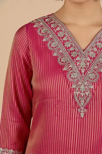 Women Ethnic motifs Embroidered Regular Kurta with Palazzos