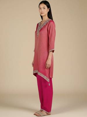 Women Ethnic motifs Embroidered Regular Kurta with Palazzos 5
