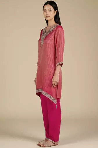Women Ethnic motifs Embroidered Regular Kurta with Palazzos