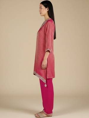 Women Ethnic motifs Embroidered Regular Kurta with Palazzos 6