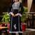 Ethnic Motif Thread Embroidered A-Line Kurta With Afghani Trousers & Dupatta