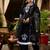 Ethnic Motif Thread Embroidered A-Line Kurta With Afghani Trouser & Dupatta