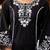 Ethnic Motif Thread Embroidered A-Line Kurta With Afghani Trouser & Dupatta