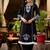 Ethnic Motif Thread Embroidered A-Line Kurta With Afghani Trouser & Dupatta