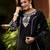 Ethnic Motif Thread Embroidered A-Line Kurta With Afghani Trouser & Dupatta