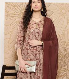 Women Floral Printed Sequinned Pure Cotton Kurta with Trousers & With Dupatta