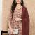 Women Floral Printed Sequinned Pure Cotton Kurta with Trousers & With Dupatta