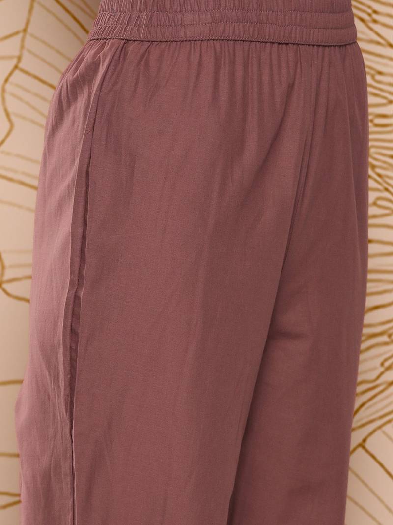 Women Floral Printed Sequinned Pure Cotton Kurta with Trousers & With Dupatta