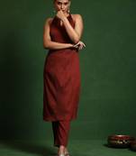 Halter Neck Kurta with Trouser