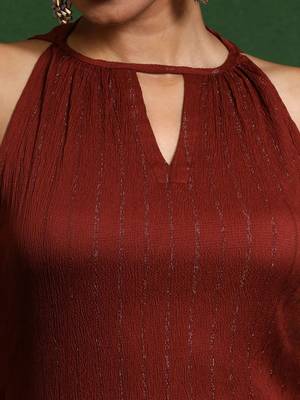 Halter Neck Kurta with Trouser 2