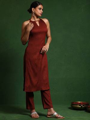 Halter Neck Kurta with Trouser 3