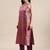Women Purple Ethnic Motifs Woven Design Kurta With Palazzos & Dupatta