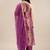 Women Purple Ethnic Motifs Woven Design Kurta With Palazzos & Dupatta