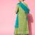 Women Green Floral Printed Mirror Work Pure Cotton Kurta with Palazzos & With Dupatta