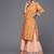 Women Mustard Yellow & White Ethnic Print Print Pure Cotton Kurta with Sharara