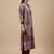 Paisley Printed Mandarin Collar Straight Kurta With Trousers
